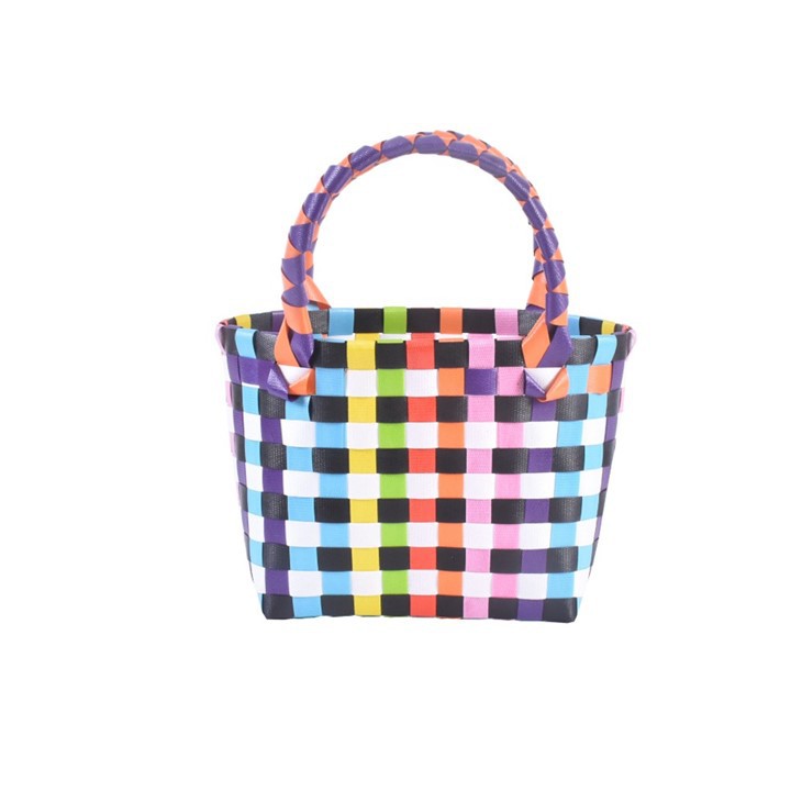 DIY Plastic Woven Storage Basket